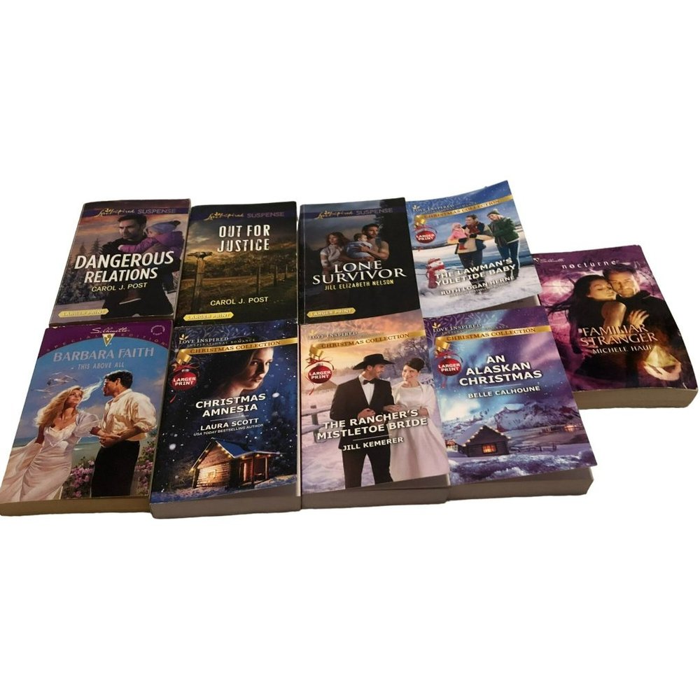 Harlequin Romance Novels Various Themes Paperback Books Various Authors Lot of 9